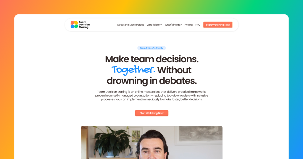 Team Decision Making Masterclass